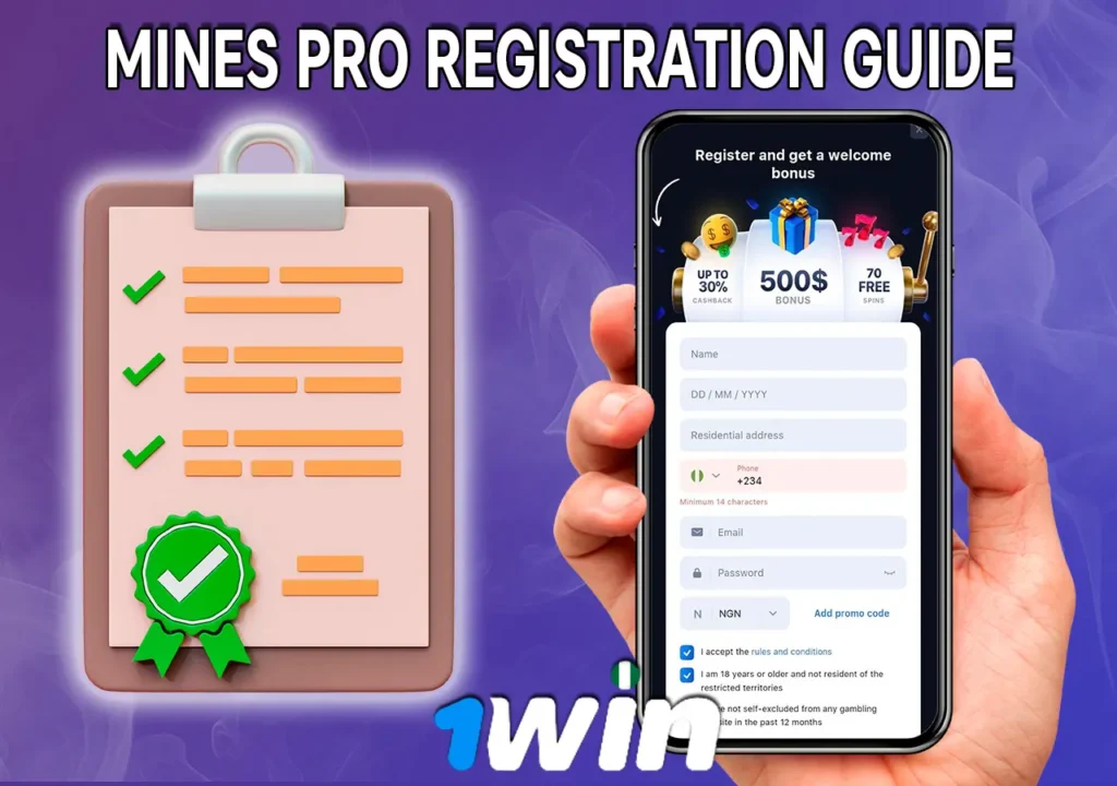 Mines pro 1win sign up