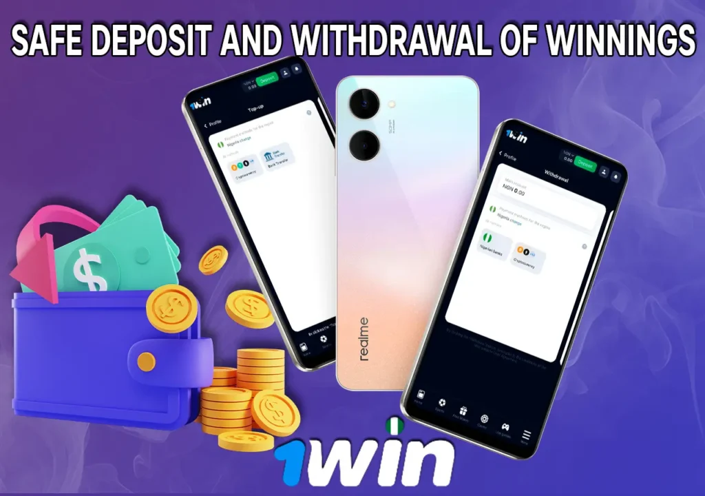 Safe deposit and withdrawal of winnings