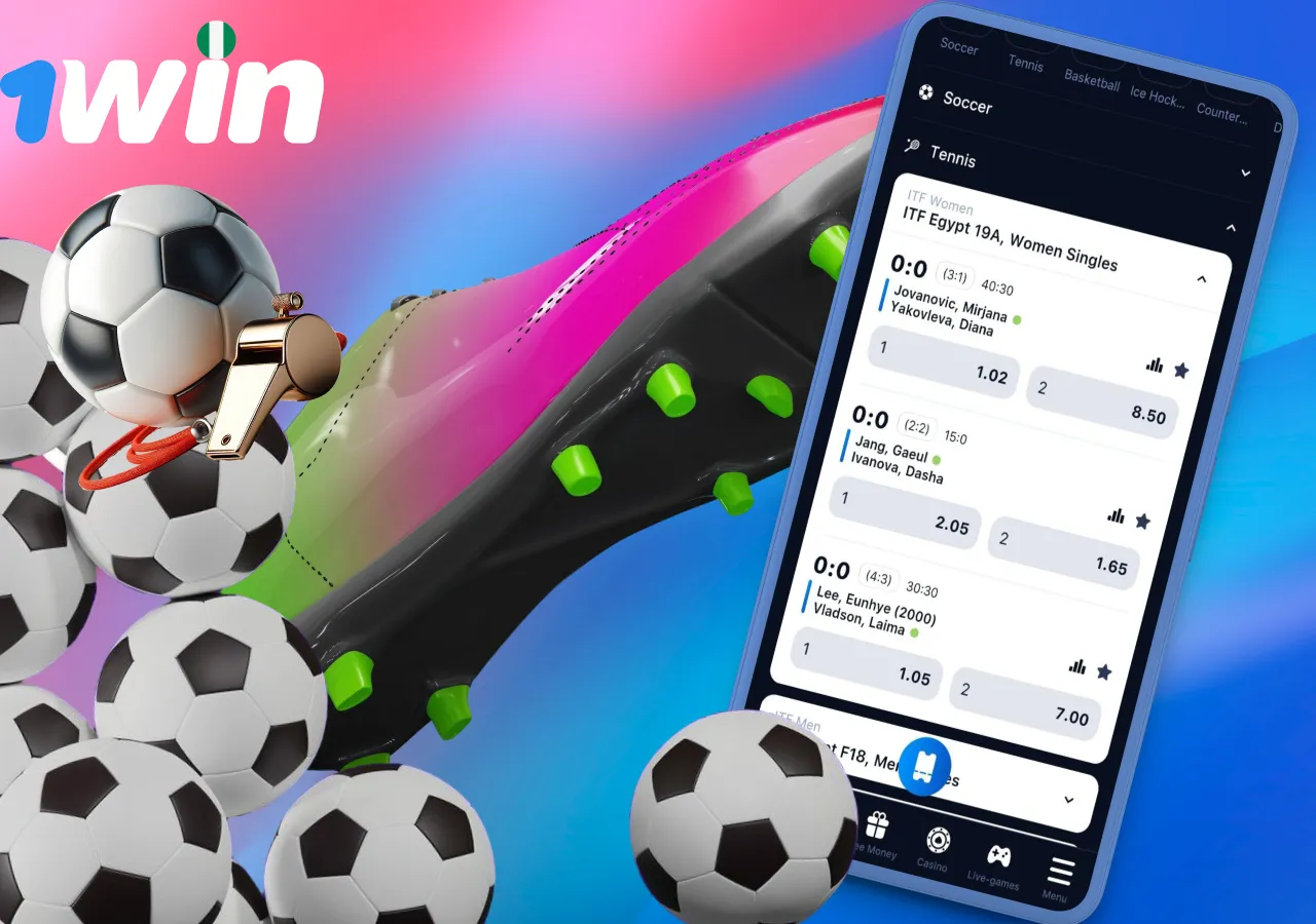 Football betting in the 1Win app for sports and gambling lovers