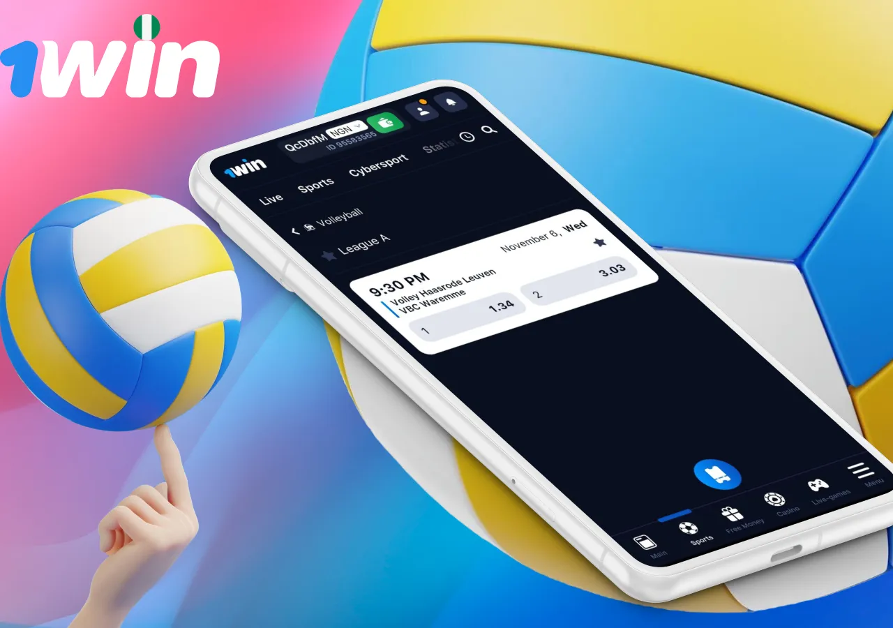 Betting for volleyball fans on the app