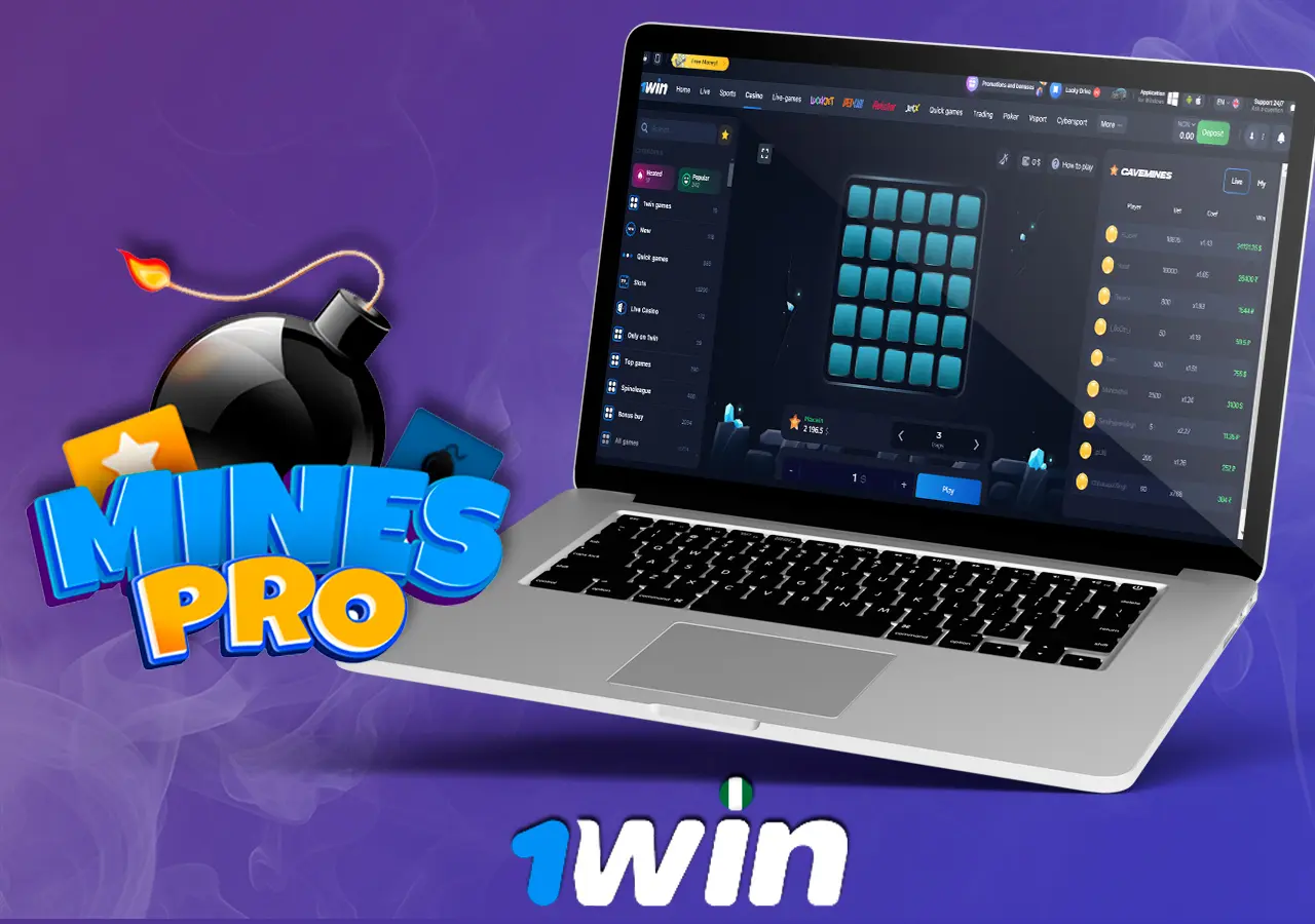 An explosive game of 1Win Mines Pro for the people of Nigeria