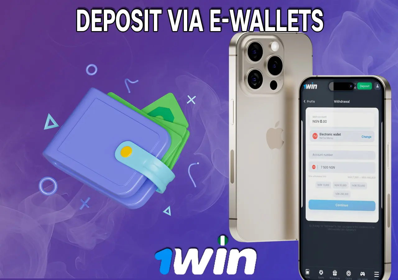 1Win funding your account with e-wallets