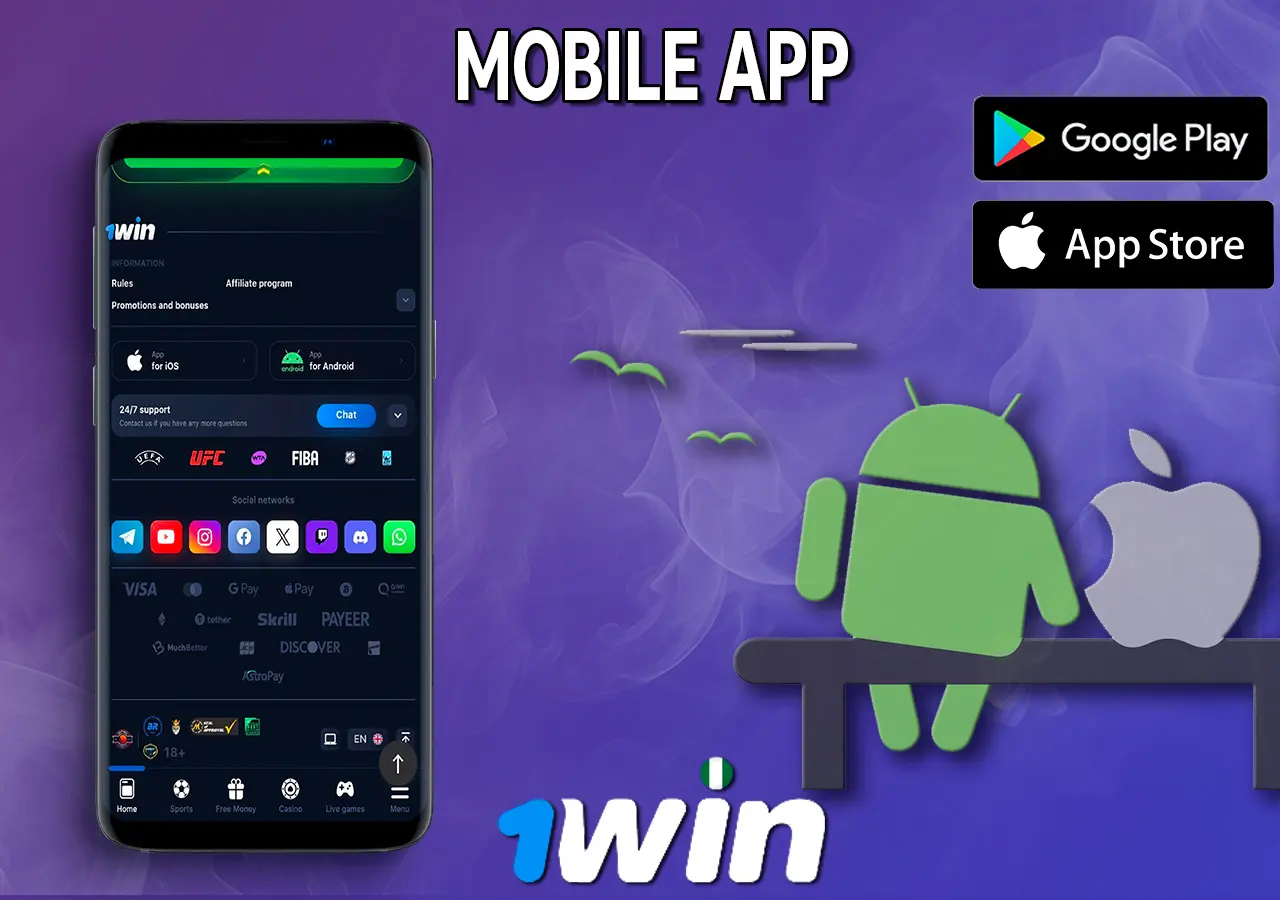Download the handy 1Win app